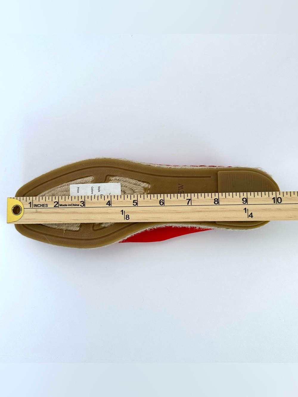 J.Crew Made in Spain Espadrille Flats in Vintage Red Mesh | 9 | NWT - Picture 11 of 12